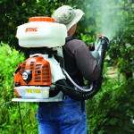 STIHL SR450 Back Pack Sprayer in Action 2