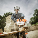 STIHL TSA 230 Cut-off Saw Block Cutting